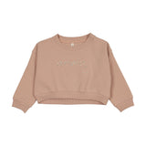 Lilette Pink Cropped Baby Sweatshirt
