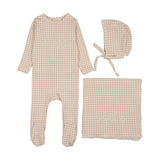 Lilette Pale Pink Gingham Bebe Layette Set