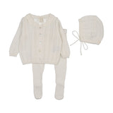 Lilette White Crochet Bris Set