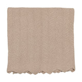 Mema Knit Oatmeal Herringbone Blanket