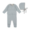 Mabel Beau Blue Romeo Footie/Bonnet