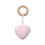 Picky Pink Heart Rattle Teether
