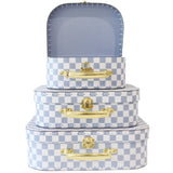 Alimrose Blue Check Carry Case