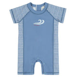 Noggi Blue Gingham 1pc Swimsuit