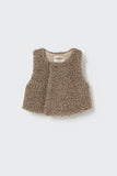 My Little Cozmo Taupe Melange Olbia Sherpa Vest