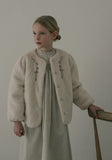 Louisiella Ivory Fur Regina Jacket