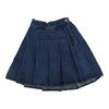 Analogie Blue Denim Pleated Skirt
