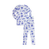Little Parni Ivory/Blue Toile Pajamas