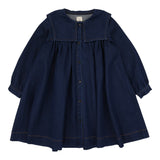 Analogie Blue Denim Pleated Sailor Dress