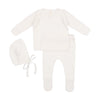 Lilette White Pointelle Bris Set and Blanket