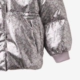 Wheat Silver Flower Meadow Eli Puffer Jacket