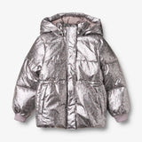 Wheat Silver Flower Meadow Eli Puffer Jacket
