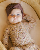 Quincy Mae Posy Bamboo Zip Footie