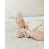 Quincy Mae Natural Confetti Knit Booties
