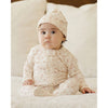 Quincy Mae French Garden Zip Footie and Hat