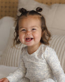 Quincy Mae Ivory Cloud Floral Bamboo Pajama Set