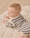 Quincy Mae Slate Rexie Stripe Romper