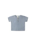 Quincy Mae Chambray Henry Top