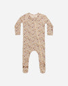 Quincy Mae Posy Bamboo Zip Footie