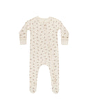 Quincy Mae Holly Berry Bamboo Zip Footie