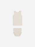 Quincy Mae Natural Sun Ribbed Tank and Bloomer