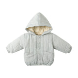Quincy Mae Blue Gingham Woven Jacket