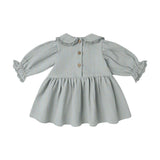 Quincy Mae Steel Blue Marisol Dress
