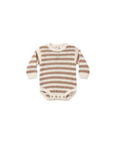 Quincy Mae Almond Rexie Stripe Romper