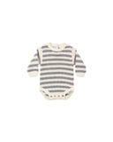Quincy Mae Slate Rexie Stripe Romper