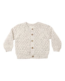 Quincy Mae Natural Bubble Knit Cardigan