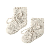 Quincy Mae Natural Confetti Knit Booties
