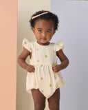 Rylee & Cru Amelia Embroidered Daisies Romper