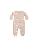 Rylee & Cru Blush Swans Button Down Jumpsuit