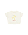 Rylee and Cru Ivory Limone Boxy Tee