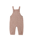 Rylee & Cru Brick Checked Baby Overalls