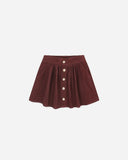 Rylee & Cru Burgundy Button Front Mini Skirt