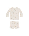 Rylee & Cru Natural Sailboats Rashguard Set