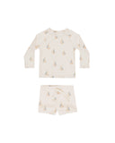 Rylee & Cru Natural Sailboats Rashguard Set