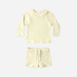 Rylee & Cru Citron Stripe Rashguard Set