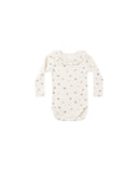 Rylee & Cru Natural Ditsy Ruffle Collar Bodysuit