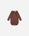 Rylee & Cru Burgundy Ruffle Collar Bodysuit