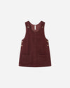 Rylee & Cru Burgundy Odette Overall Dress