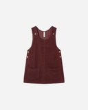 Rylee & Cru Burgundy Odette Overall Dress