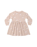 Rylee & Cru Blush Raglan Swan Dress