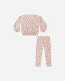Rylee & Cru Polka Dot Spongey Knit Set