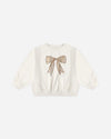 Rylee & Cru Natural Bow Oversized Sweatshirt