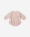 Rylee & Cru Polka Dot Spongey Knit Romper
