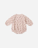 Rylee & Cru Polka Dot Spongey Knit Romper