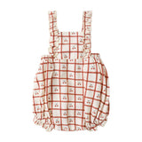 Rylee & Cru Cherry Check Chiara Romper