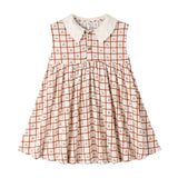 Rylee & Cru Cherry Check Collared Babydoll Dress